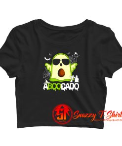 Ghost Boo Avocado Crop Top Shirt