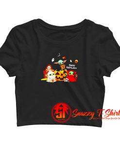 Ghost Happy Halloween Crop Top Shirt