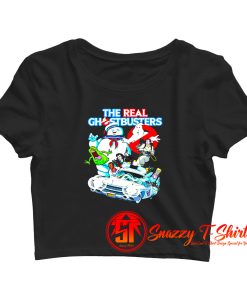 Ghostbusters Crew Collage Crop Top Shirt