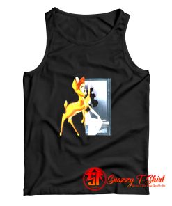 Givenchy Black Bambi Print Tank Top
