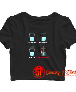 Glass Of Water Bassoonist Bassoon Player Crop Top Shirt