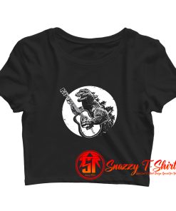 Godzilla Guitar Classic Crop Top Shirt
