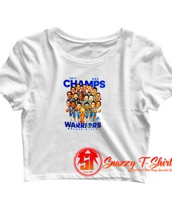 Golden State Warriors NBA Champs Caricature Crop Top Shirt