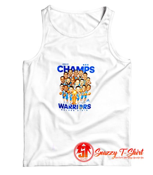 Golden State Warriors NBA Champs Caricature Tank Top