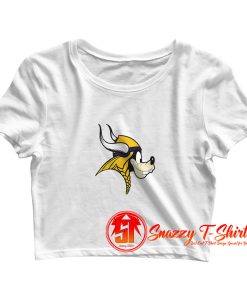 Goofy Minnesota Vikings Kidss Crop Top Shirt