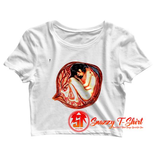 Gouache Artwork Crop Top Shirt
