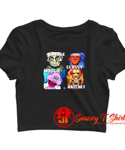 Great Jeff Dunham Characters Savage Classy Rachet Bougie Crop Top Shirt