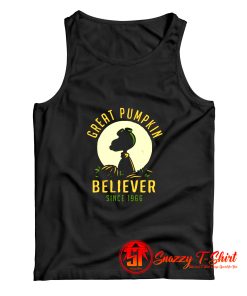 Great Pumpkin Brown Scene Peanuts Snoopy Tank Top