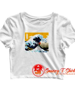 Great Wave Off Kanagawa Parody Crop Top Shirt