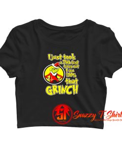 Grinch quotes Crop Top Shirt