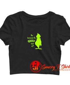 Grinchy Green Crop Top Shirt