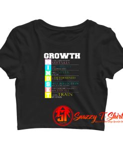 Growth New Mindset And Resolution Crop Top Shirt