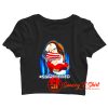 Grumpy Dwarf American Flag Face Mask Crop Top Shirt