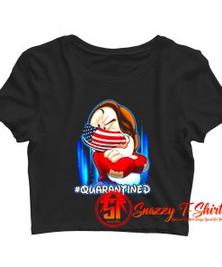 Grumpy Dwarf American Flag Face Mask Crop Top Shirt