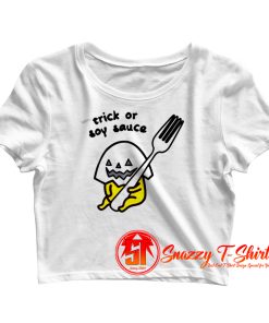 Gudetama Trick Or Treat Crop Top Shirt