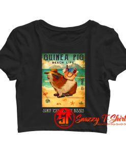 Guinea Pig Beach Life Crop Top Shirt