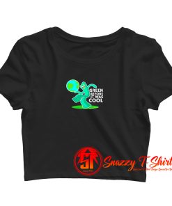 Gumby Green Before It Was Cool Earth Planet Crop Top Shirt