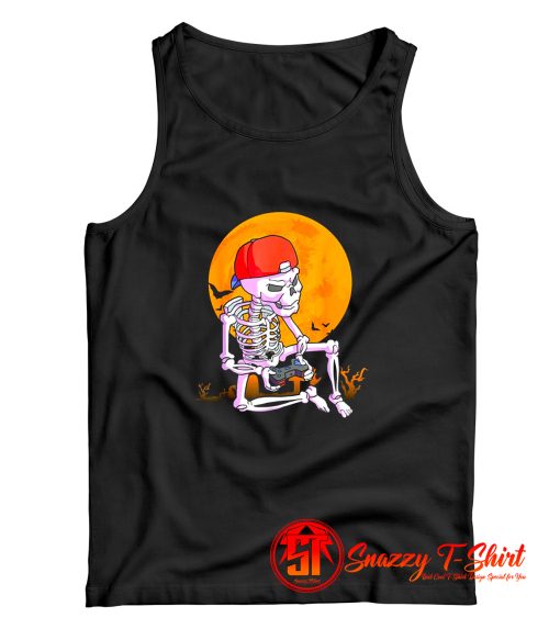 Halloween Boys Gamer Skeleton Tank Top