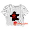 Halloween Costume Ghost Hidin Crop Top Shirt