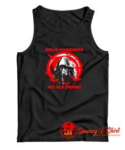 Halloween Dogs Hello darkness my old friend Tank Top