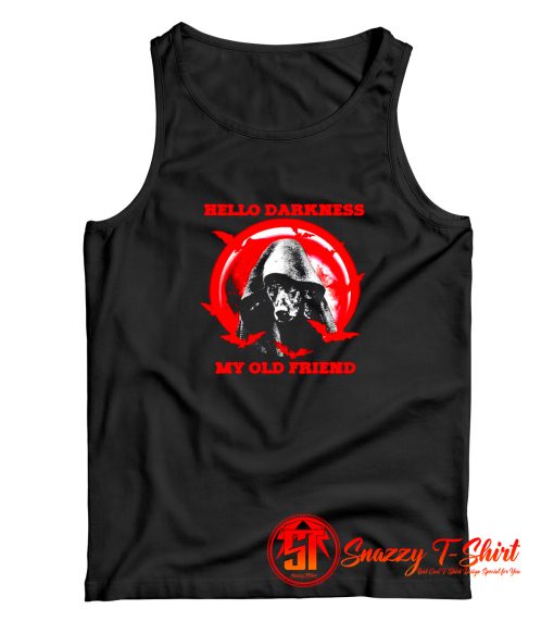 Halloween Dogs Hello darkness my old friend Tank Top