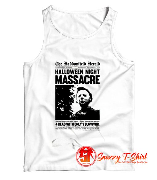 Halloween Haddonfield Herald Tank Top