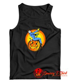 Halloween Michael On Pumpkin Tank Top