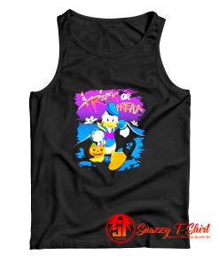 Halloween donald duck trick or treat pumpkin Tank Top