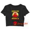 Halloween forget candy just give me a poodle Crop Top Shirt