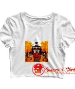 Halloweentown Graphic City Hall Crop Top Shirt