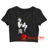 Hannya Mask Harajuku Anime Crop Top Shirt