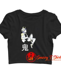 Hannya Mask Harajuku Anime Crop Top Shirt
