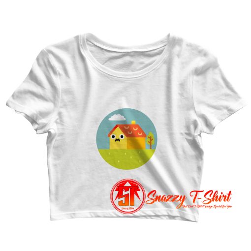 Happy house Crop Top Shirt