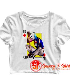 Harley Quinn Queen of Diamonds Crop Top Shirt
