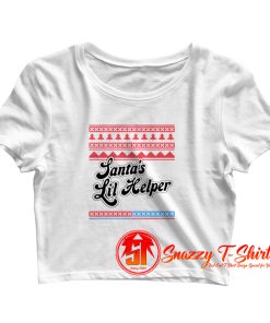 Harley Quinn Santa Lil Helper Crop Top Shirt