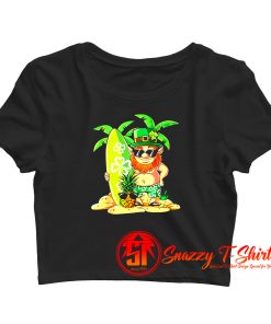 Hawaii Surfing Crop Top Shirt