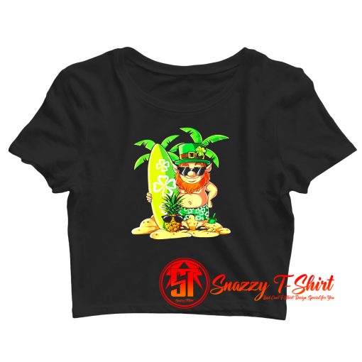 Hawaii Surfing Crop Top Shirt