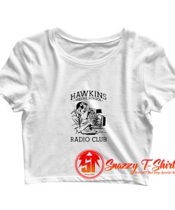 Hawkins Middle School Radio Crop Top Shirt