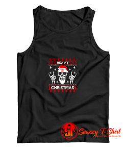 Heavy Metal Christmas Skull Santa Tank Top
