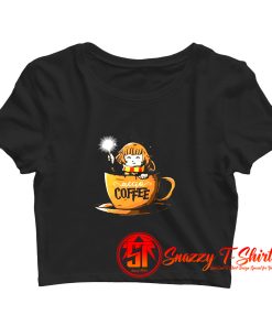 Hermione Accio Coffee Classic Crop Top Shirt