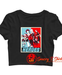 Heroes Propaganda Crop Top Shirt