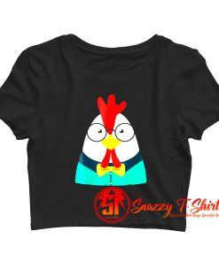 Hipster Chicken Crop Top Shirt