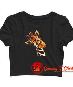 Hipster Good Time Giraffe Crop Top Shirt