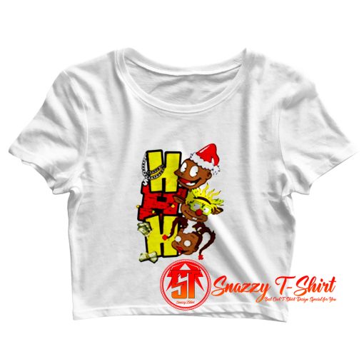 HoHoHo Cartoon Rugrats Christmas Crop Top Shirt