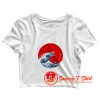 Hokusai Gojira Crop Top Shirt