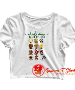 Holiday Taste Tester Of Cookies Crop Top Shirt