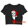 Holiday Themed Misfits Santa Crop Top Shirt