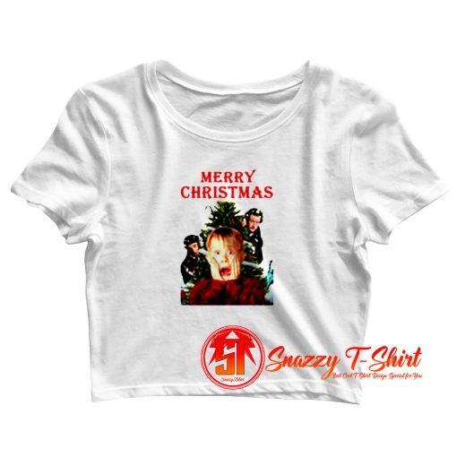 Home Alone Funny Christmas Crop Top Shirt