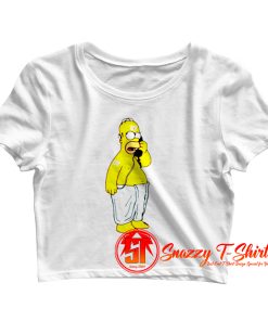 Homer simpson call Crop Top Shirt