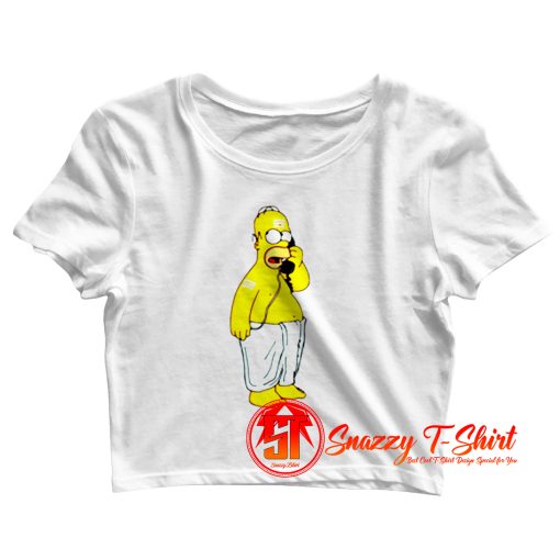 Homer simpson call Crop Top Shirt